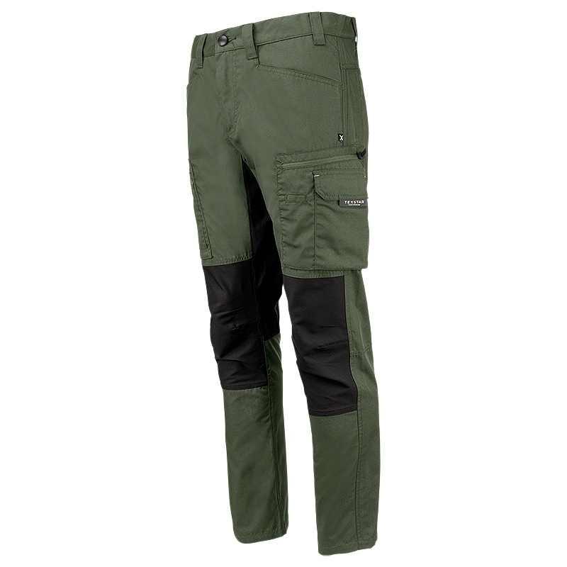FP60-4699 Green | Men Service Stretch Pants