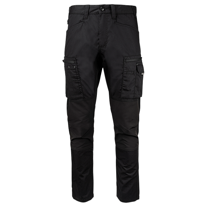 FP60-9900 Black | Men Service Stretch Pants